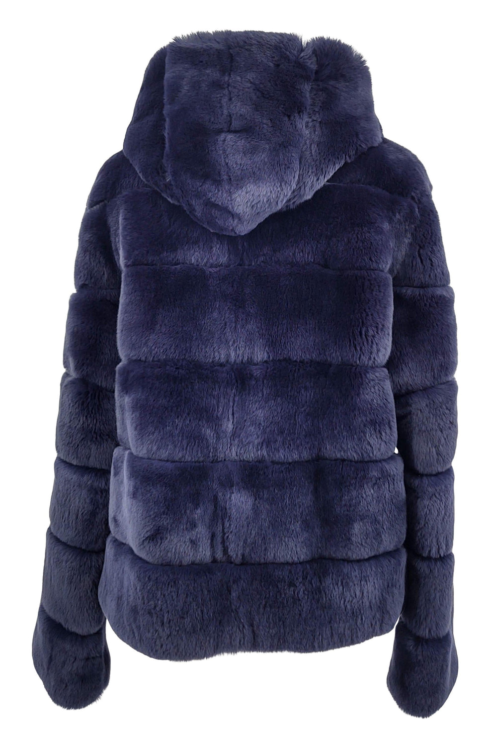 Petrovski, 60 cm. - Hætte - Rex - Damer - Navy / Rex Kanin Pels - Levinsky - Kvinde | STAMPE PELS