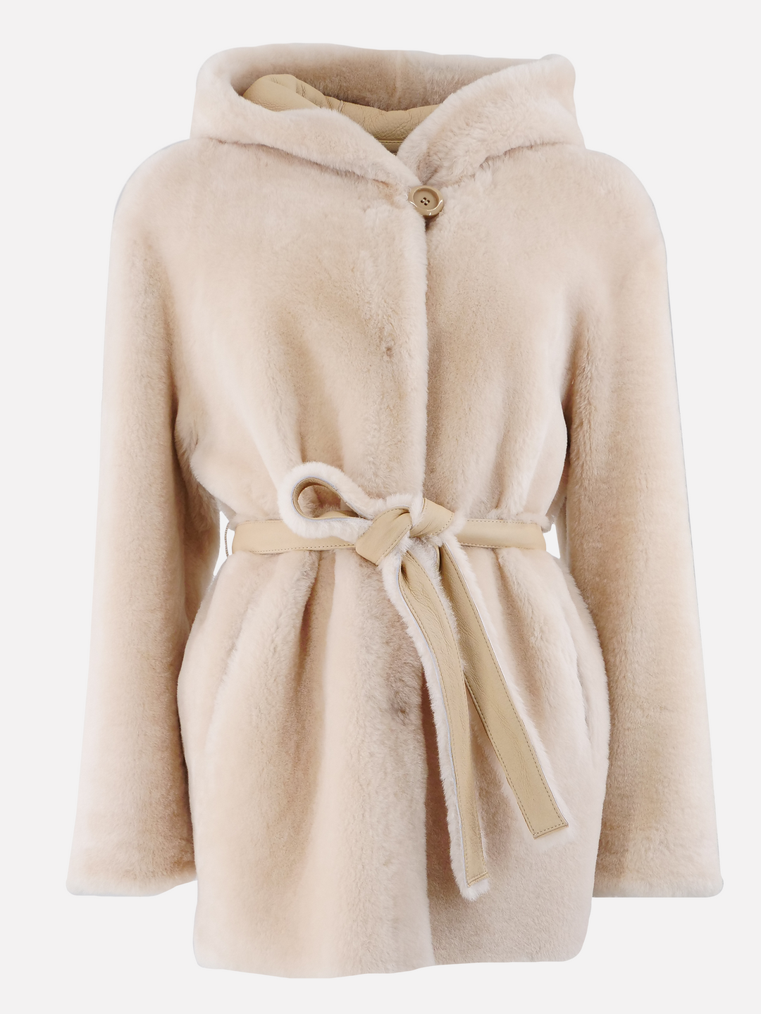 Floss, 80 cm. - Hette - Nappa Lamb - Dame - Mørk Beige
