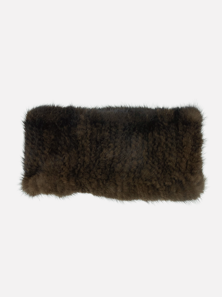 Gebreide Hoofdband - Mink Knitted - Accessoires - Bruin