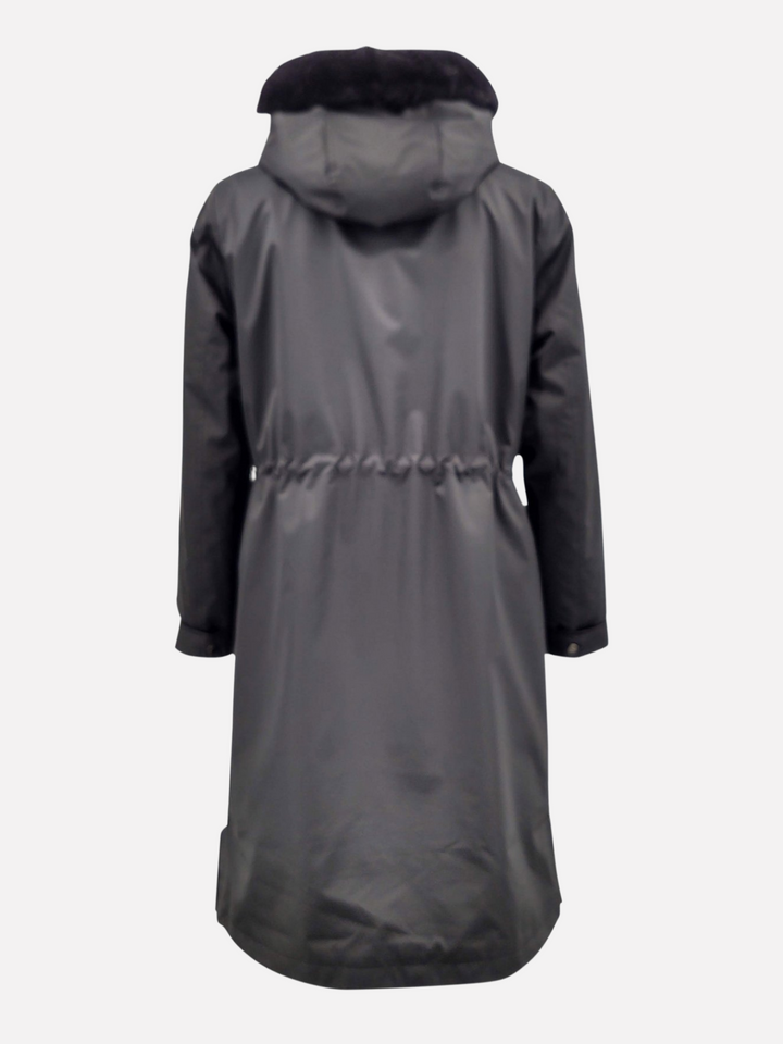 DPW98111-3 - Parkcoat med minkpels - Damer - Sort