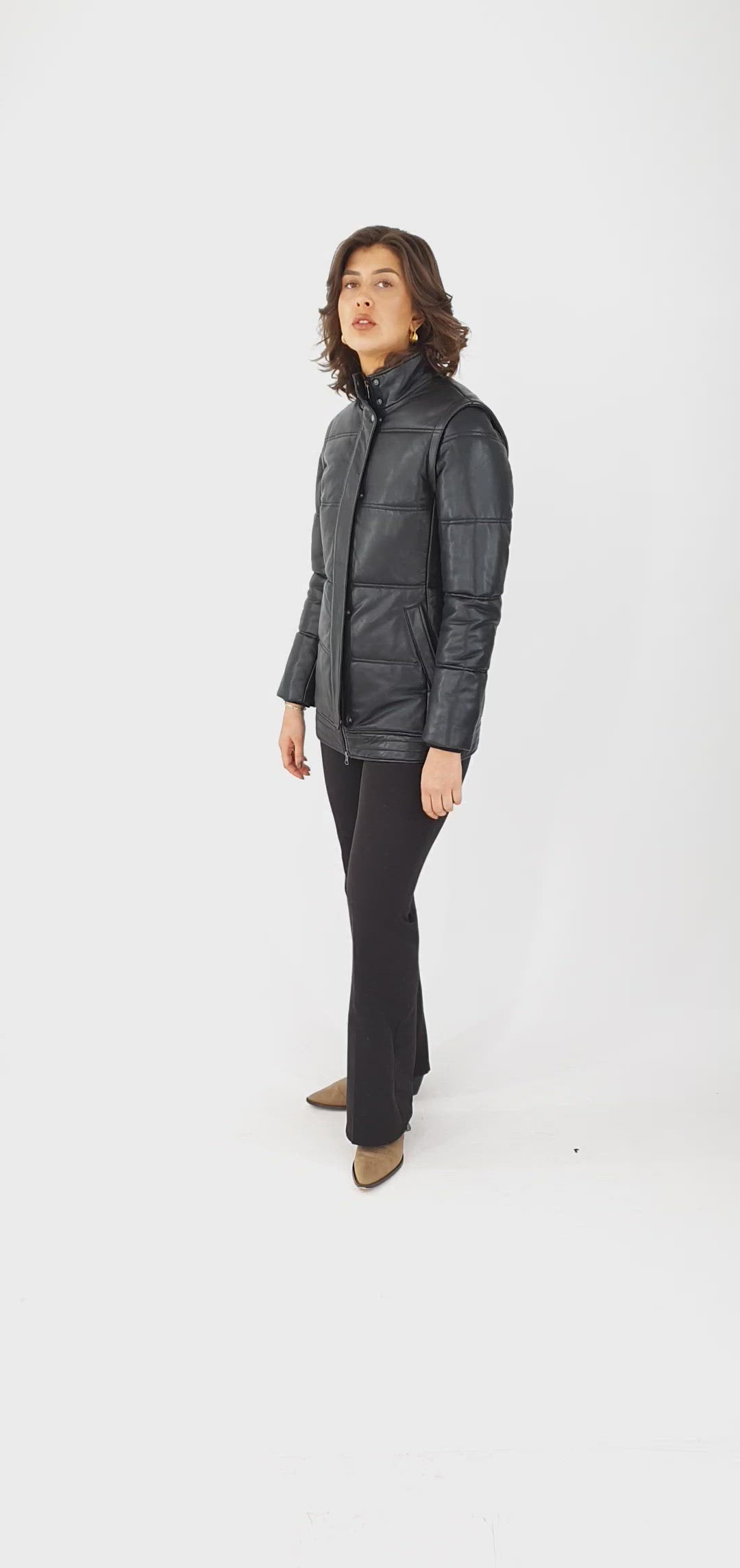 Vera - Lam Malli Leer - Dames - Zwart