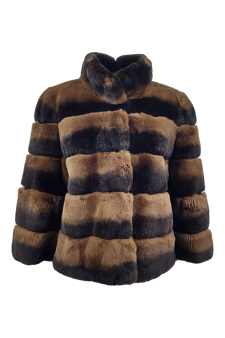 Vega, 60 cm. - Rex - Kvinner - Chinchilla Chocolate / Rex Kanin Pels - Levinsky - Kvinde | STAMPE PELS