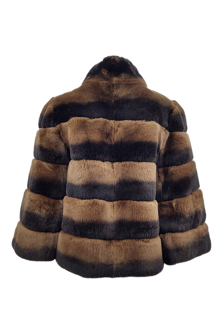 Vega, 60 cm. - Rex - Kvinner - Chinchilla Chocolate / Rex Kanin Pels - Levinsky - Kvinde | STAMPE PELS