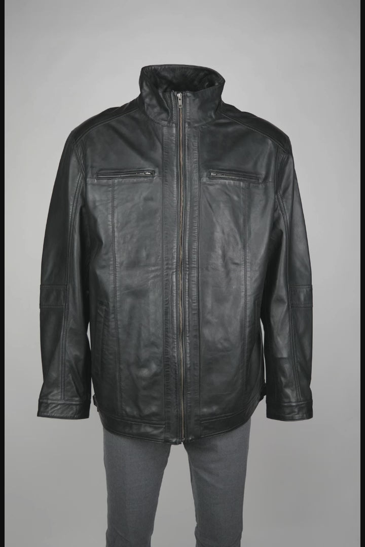Big Marlow - Lamme Polsk Nappa Læder - Mand - Sort