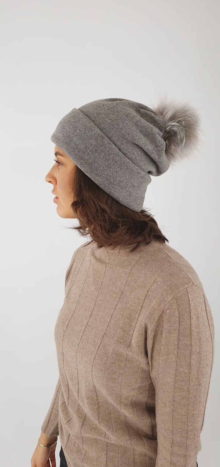 Jersey Beany hattu / huivi - Asusteet - harmaa