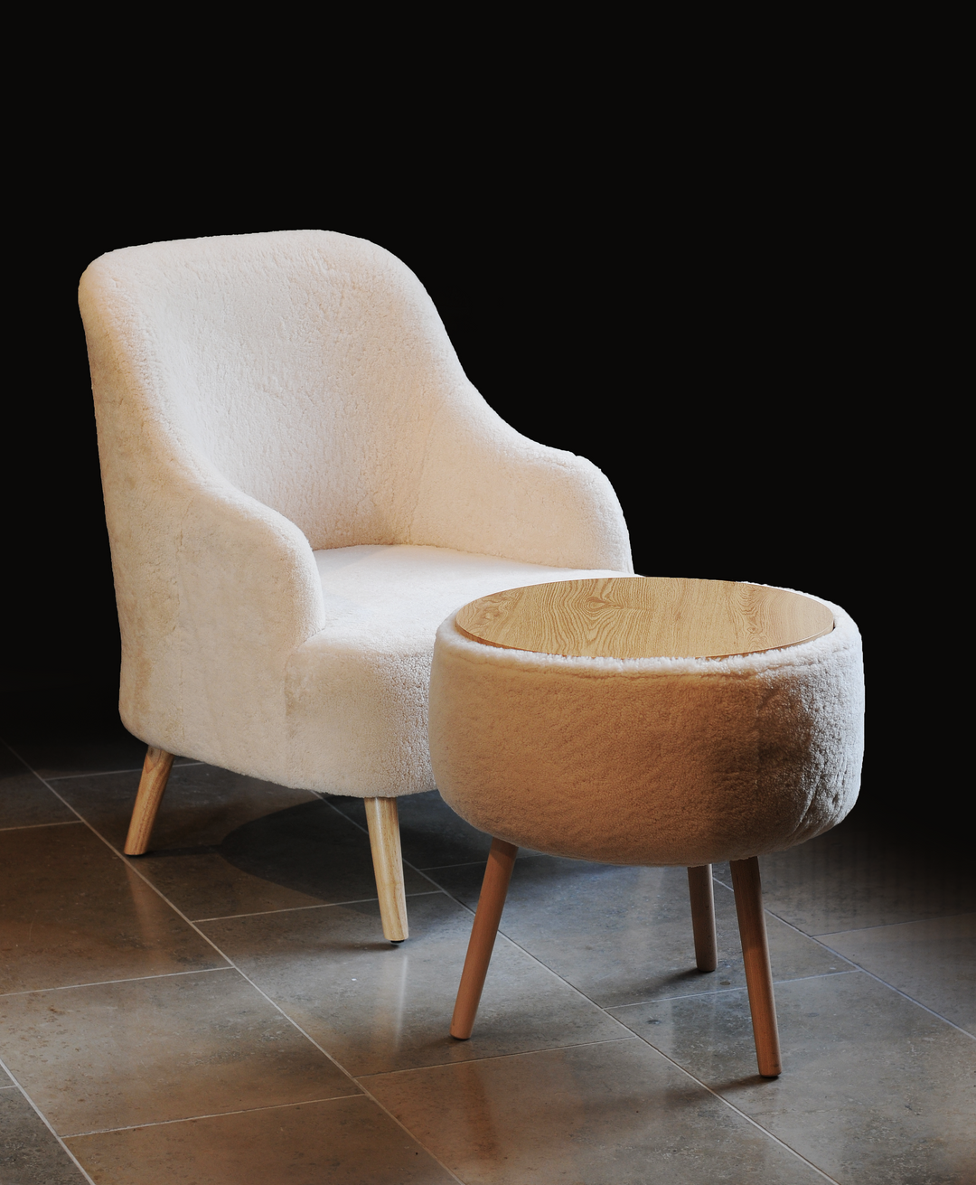 Levinsky Bord nr. 3 - Australsk lam - Tilbehør - Beige