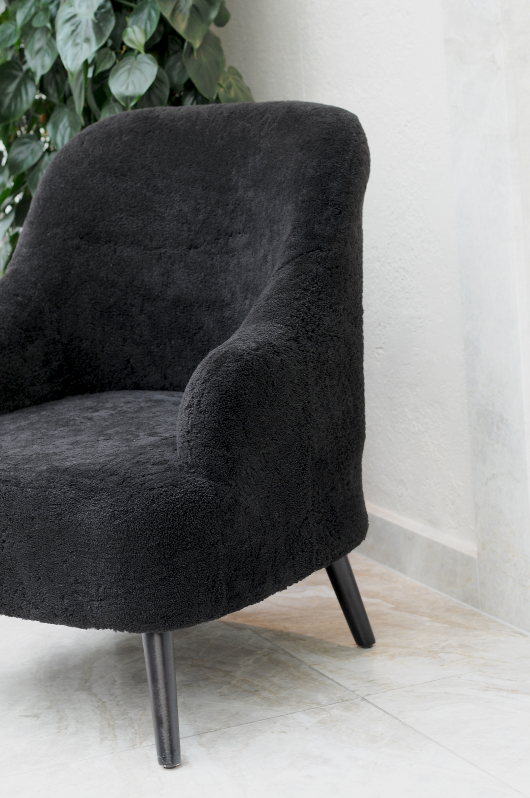 Levinsky Sedia n. 2 - Agnello riccio - Accessori - Marrone scuro