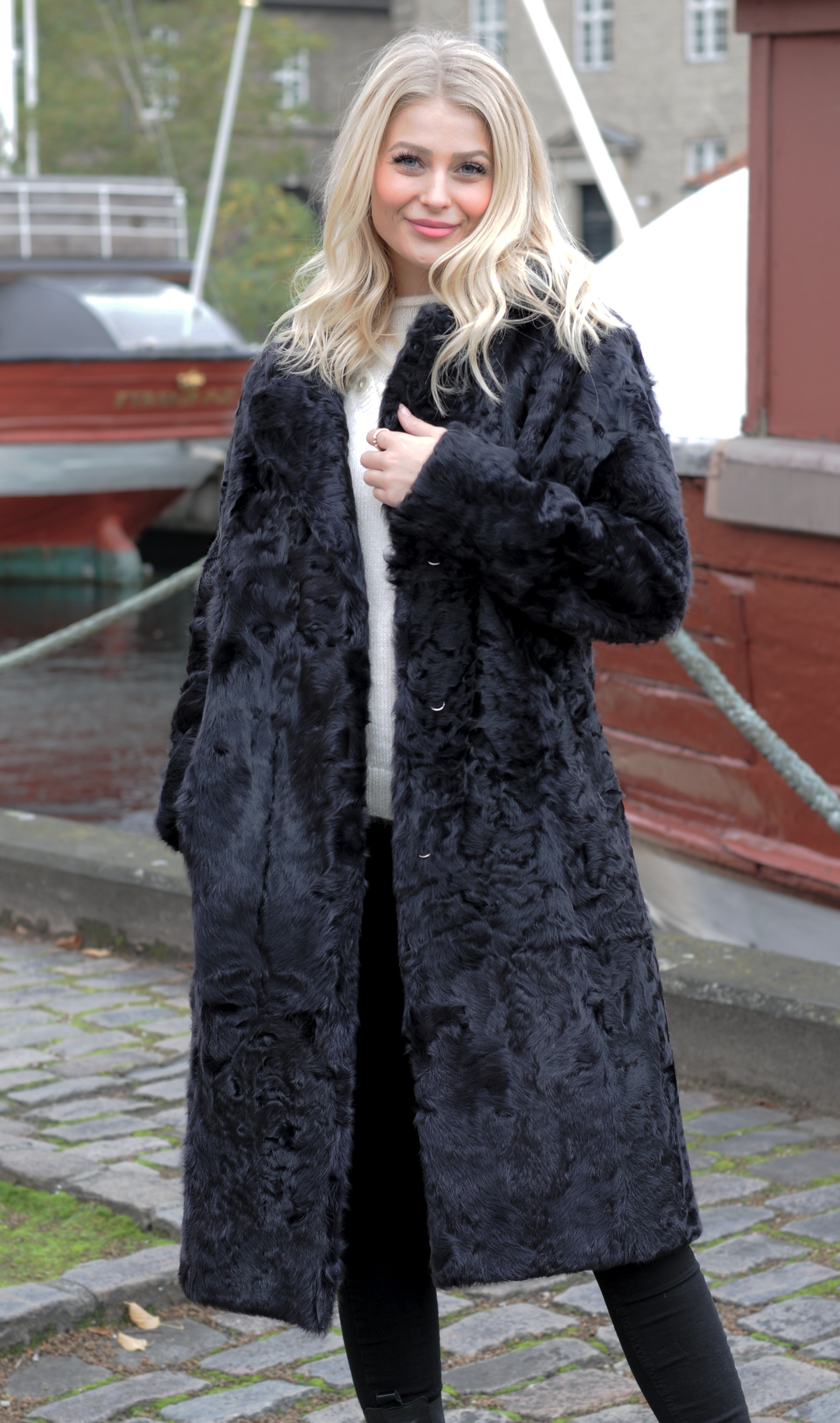 Dieppe - Veste en Agneau de Soie - Femme - Gris Segred