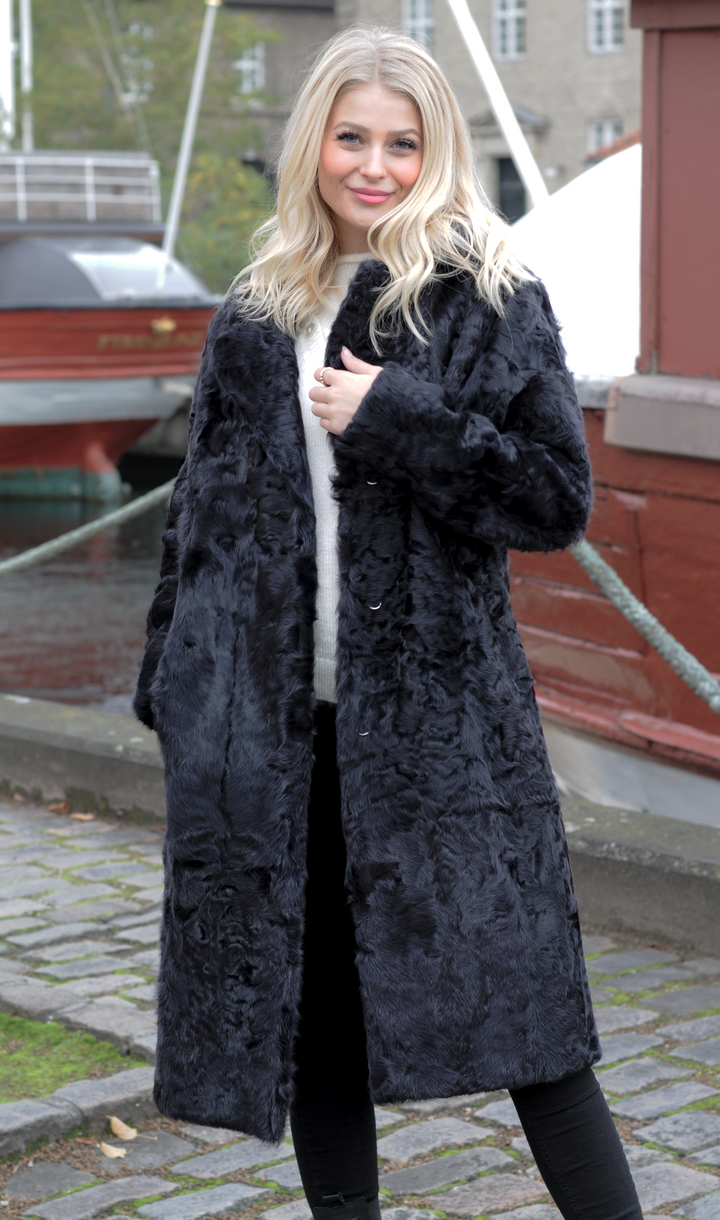 Dieppe - Veste en Agneau de Soie - Femme - Gris Segred
