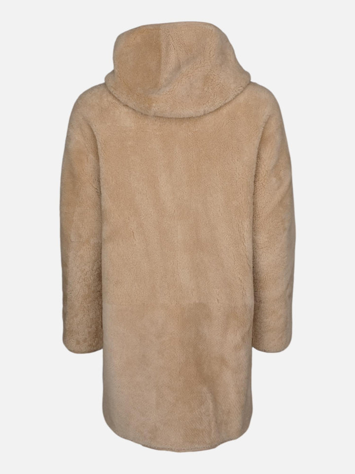 Guillette, 85 cm. - Capucha - Nappa Cordero - Mujer - Camel