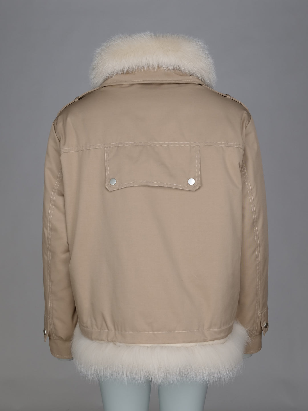 Fideline, 61 cm. - Krage - Ull - Dame - Beige