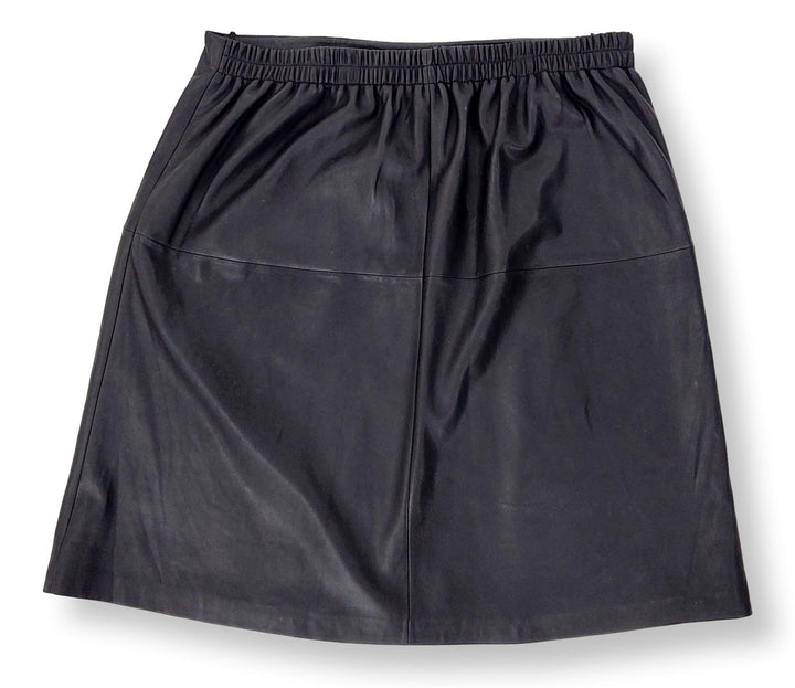 Nomi Skirt XL - Lamb Thick Dace Læder -Damer - Sort