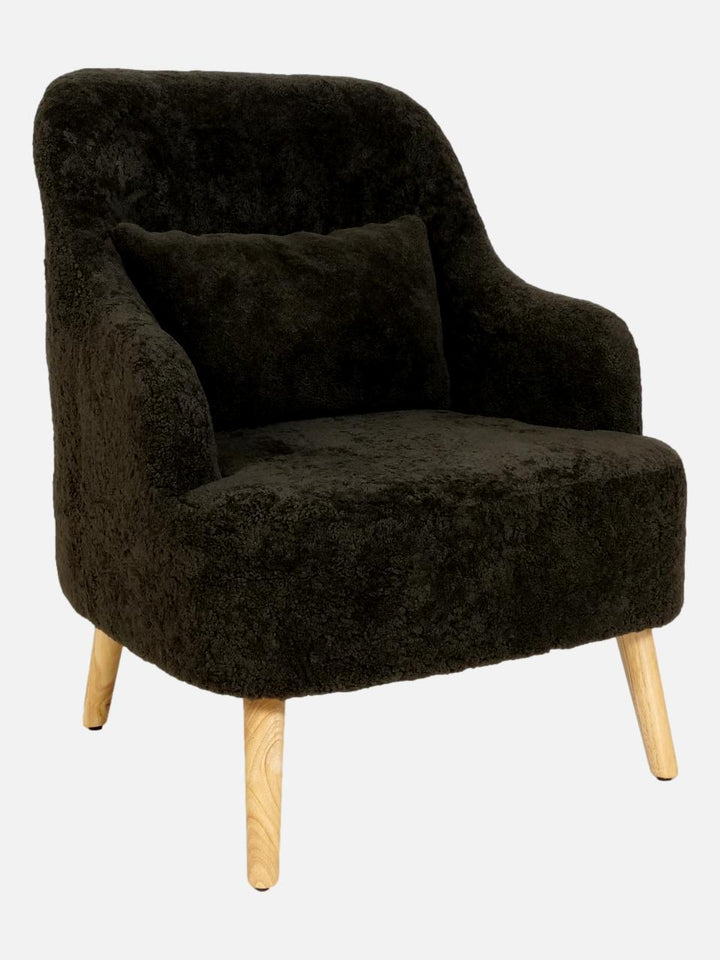 Levinsky Chaise N°2 - Curly Lamb - Accessoires - Vert Foncé