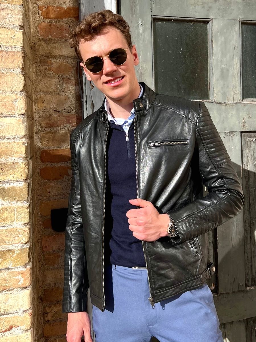 Scooter - Lamme Polsk Nappa Læder -Mand - Sort