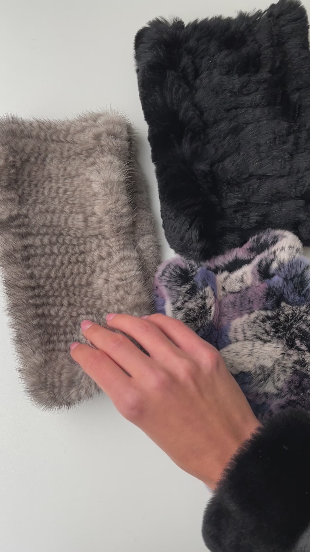 Gebreide Hoofdband - Mink Knitted - Accessoires - Grijs