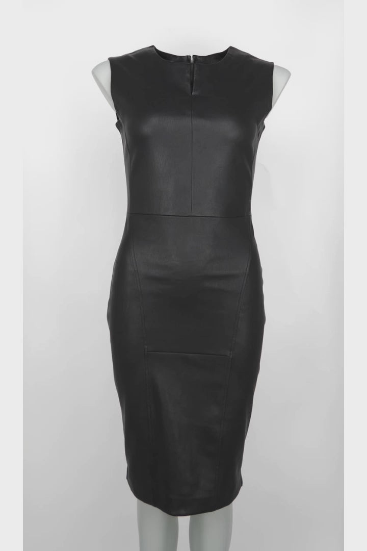 Felicia Jurk - Lamsstretch Leer - Dames - Zwart
